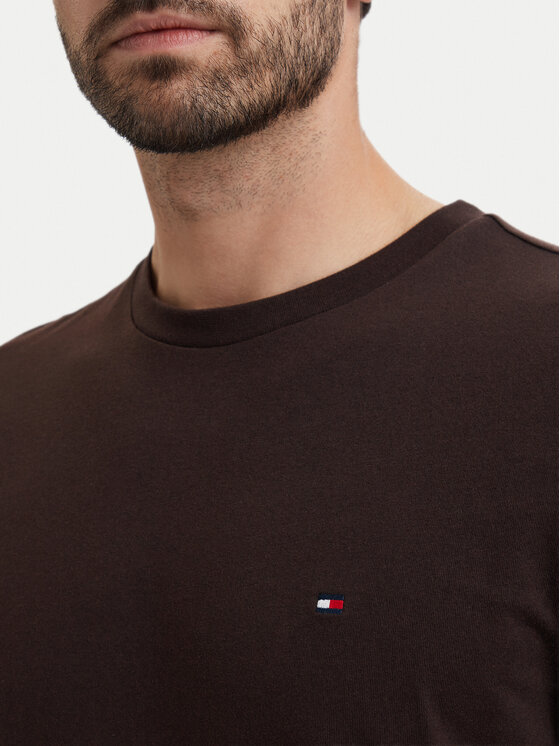 Tommy Hilfiger Tommy Hilfiger Camiseta Ess Seasonal MW0MW39995 Marrón oscuro Regular Fit