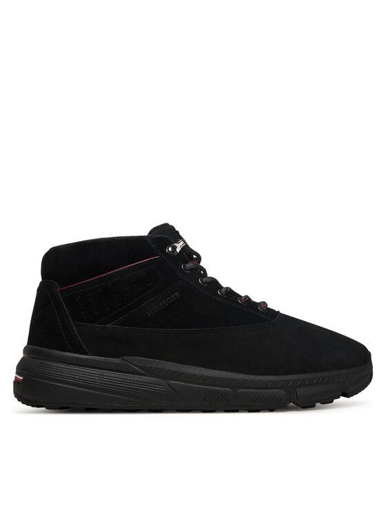 Tommy Hilfiger Puszābaki Tommy Hilfiger Hilfiger W Nbk Sde Hybrid Boot FM0FM05609 Melns