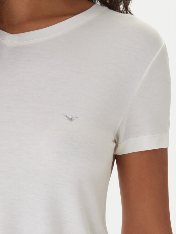 Emporio Armani Emporio Armani Camiseta EW000409 AF19024 U1131 Blanco Regular Fit