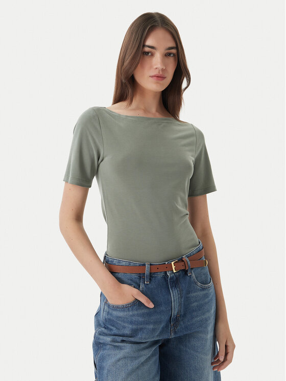 ONLY ONLY Camiseta Free 15367559 Verde Regular Fit