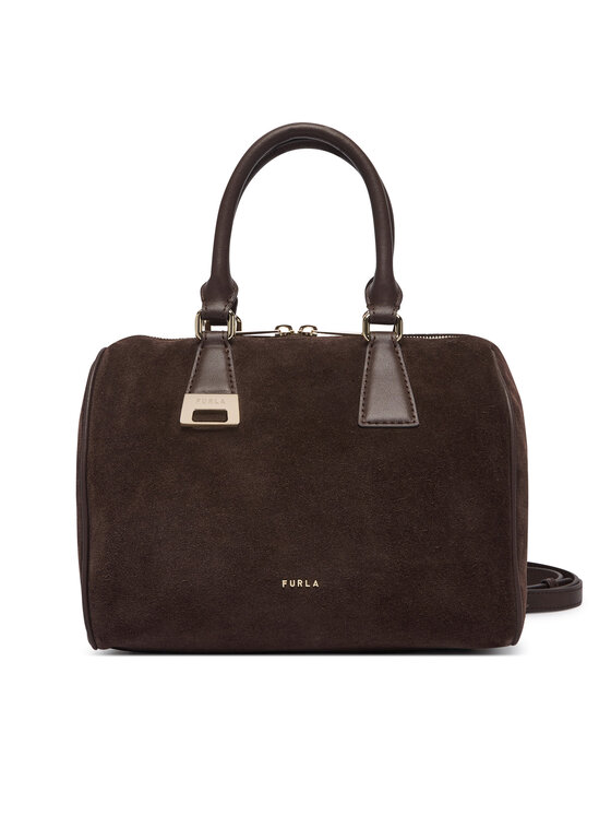 Furla Torebka Furla Olivia M Boston Bag WB02148 BX4018 3244S Brązowy ciemny