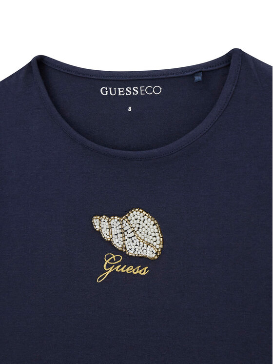Guess Guess Camiseta J6GI10 K6YW4 Azul marino Relaxed Fit