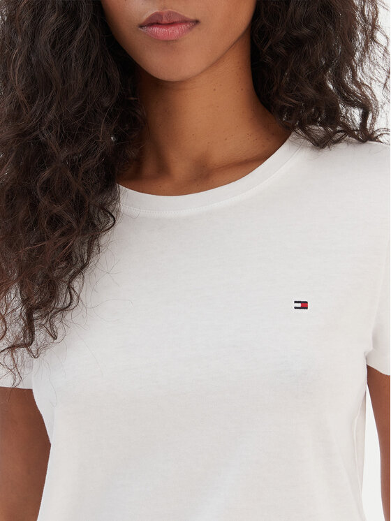 Tommy Hilfiger Tommy Hilfiger Póló WW0WW22043 Fehér Regular Fit