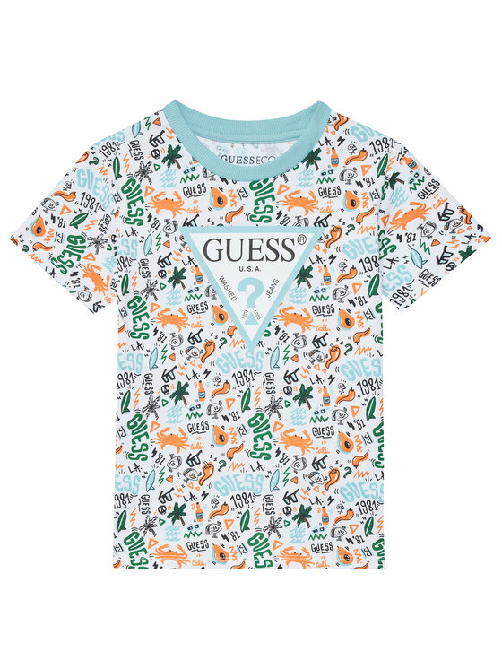 Guess Guess Набір футболка і спортивні шорти N6GG00 K8HM4 Голубий Regular Fit