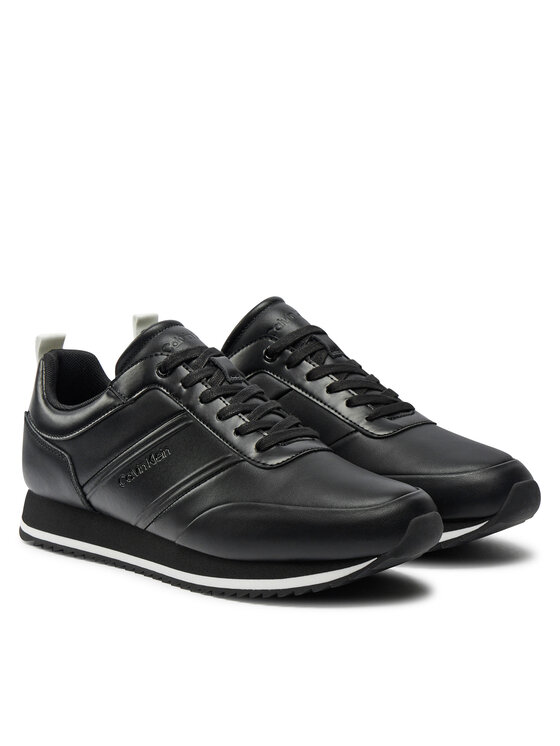 Calvin Klein Sportcipők Calvin Klein Low Top Lace Up Lth Hf HM0HM01553 Fekete