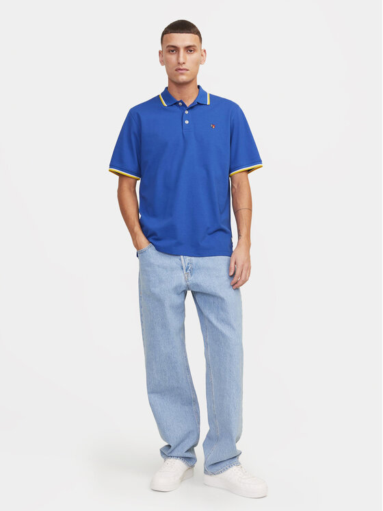 Jack & Jones Jack & Jones Поло Bluwin 12169064 Голубий Regular Fit