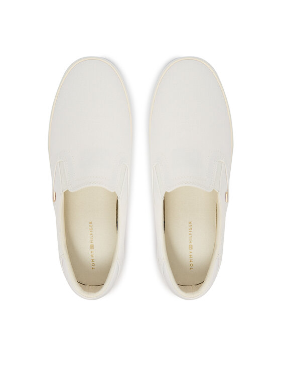 Tommy Hilfiger Tenisky Tommy Hilfiger Th Low Profile Slip On FW0FW09103 Bílá