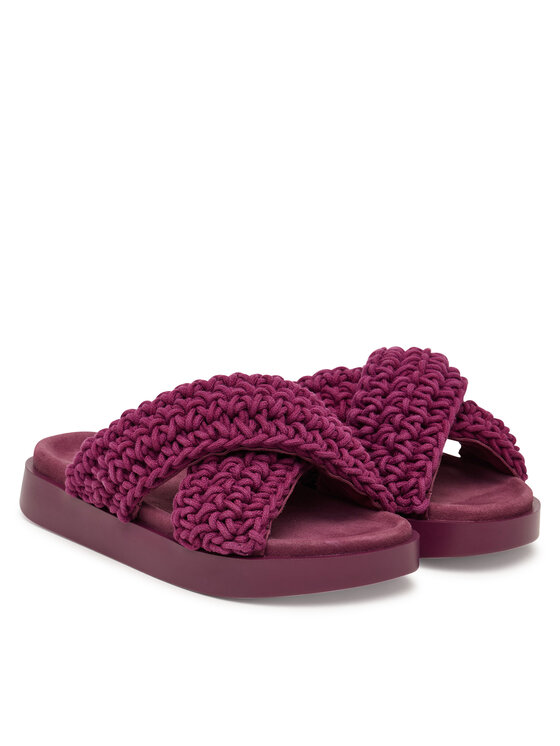 Inuikii Шльопанці Inuikii Woven 1004.003.0062 Бордовий