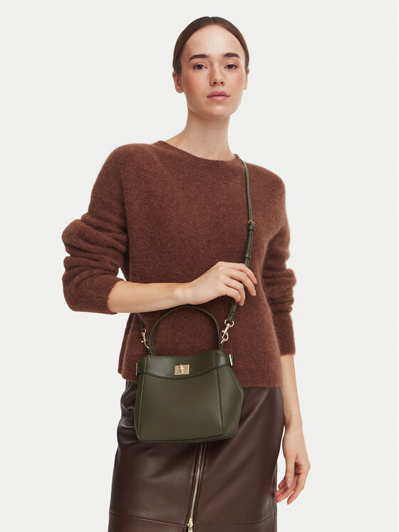 Calvin Klein Torebka Calvin Klein Mix Media Crossbody LV04F3885G Zielony ciemny