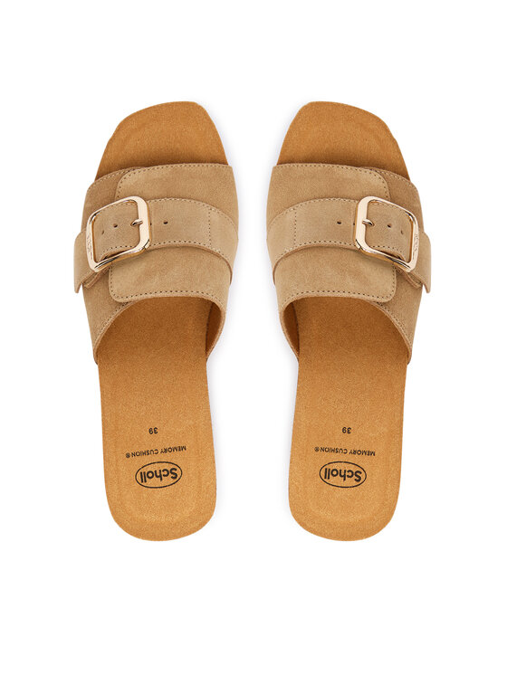 Scholl Шльопанці Scholl Tropica Buckle Med. MF00880 Бежевий