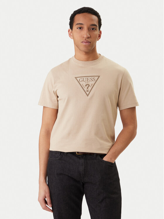 Guess Guess Футболка M6RI23 K8FQ4 Бежевий Regular Fit