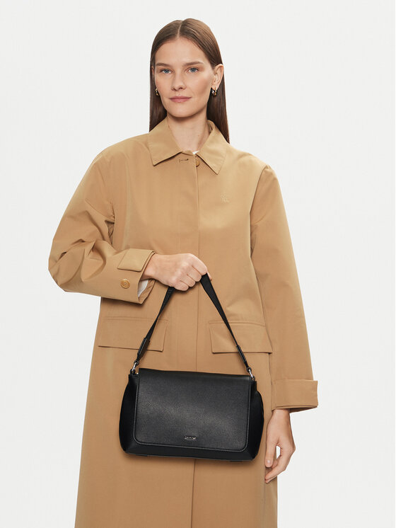 Calvin Klein Ročna torba Calvin Klein Ck Must Top Handle Bag_Caviar K60K613085 Črna