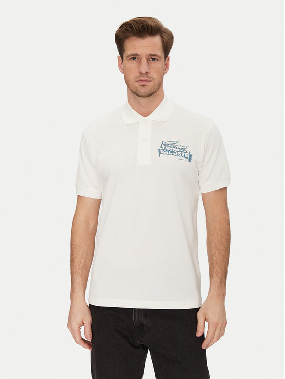 Lacoste Lacoste Polo majica PH0285 Écru Regular Fit