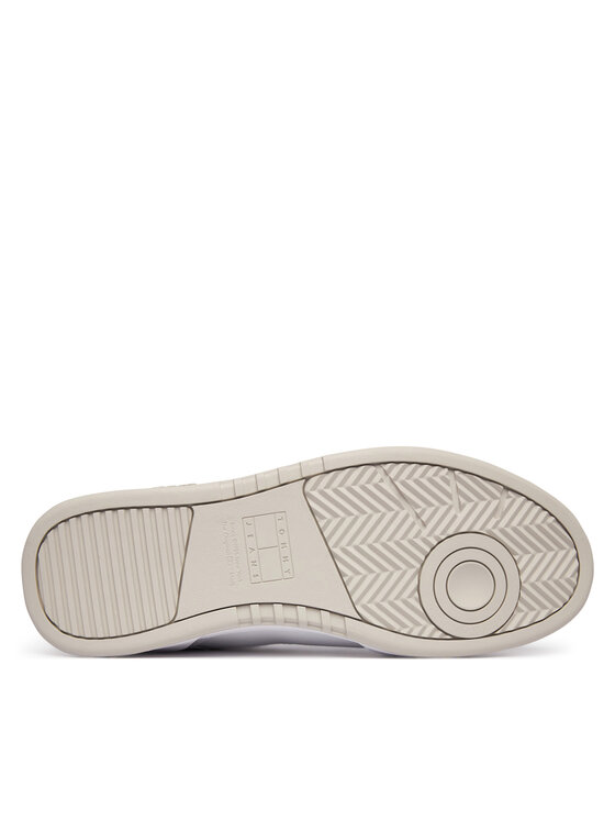 Tommy Jeans Laisvalaikio batai Tommy Jeans Tjm Cupsole Leather EM0EM01660 Balta