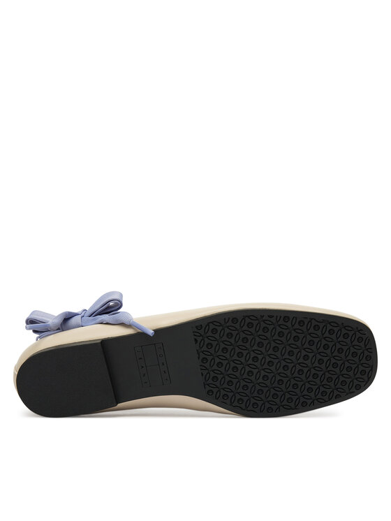 Tommy Jeans Balerini Tommy Jeans Tjw Ballerina With Laces EN0EN02939 Écru