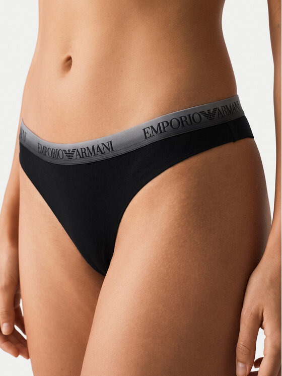 Emporio Armani Underwear Emporio Armani Underwear Σετ βραζιλιάνικα σλιπ EW000402 AF25572 UC001 Μαύρο