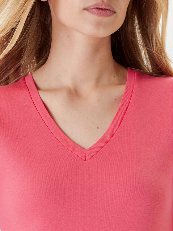 United Colors Of Benetton United Colors Of Benetton Majica 3GA2E4230 Roza Regular Fit