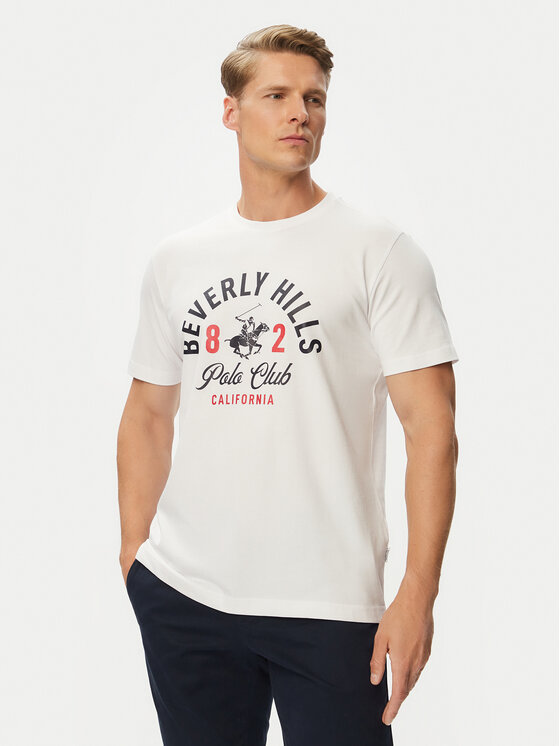 Beverly Hills Polo Club Beverly Hills Polo Club Футболка P-SS26M-TS1290 Білий Regular Fit
