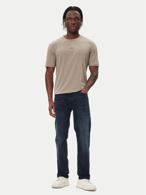 BOSS BOSS Camiseta Tchup 50473278 Beis Relaxed Fit