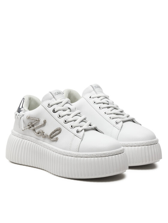 KARL LAGERFELD Sneakersy KARL LAGERFELD KL42372G Biały