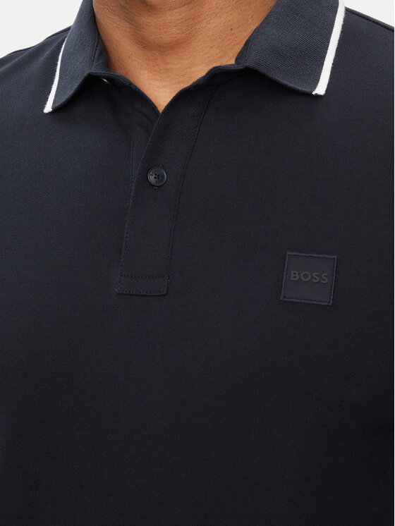 BOSS Boss Поло Passertip 50507699 Cиній Slim Fit