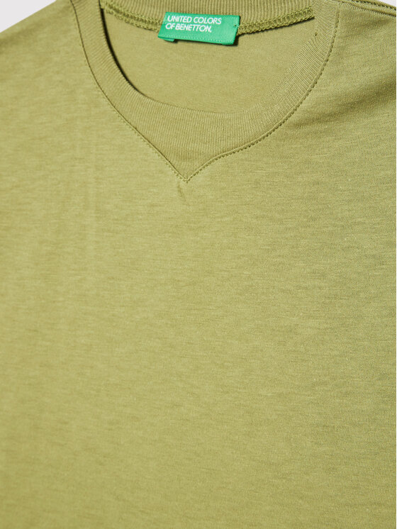 United Colors Of Benetton United Colors Of Benetton Camiseta 3I1XG100M Verde Regular Fit