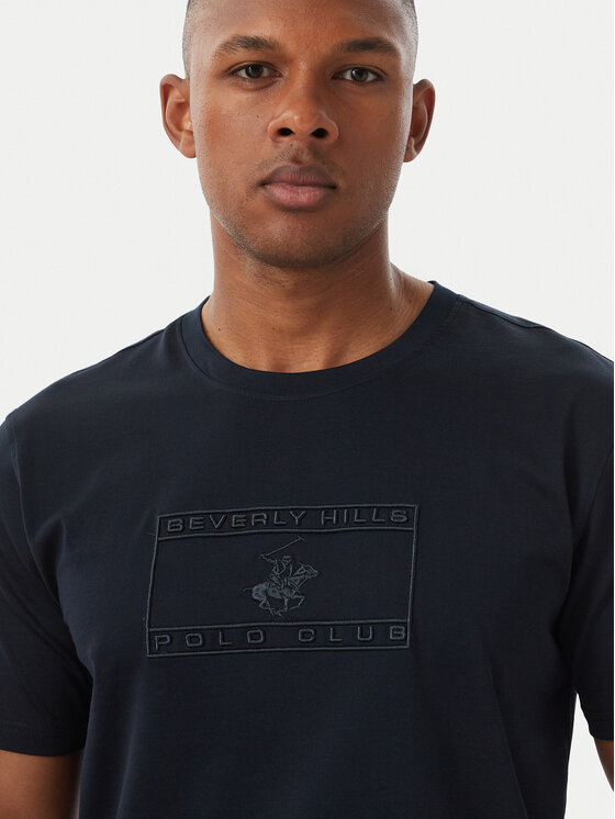 Beverly Hills Polo Club Beverly Hills Polo Club Camiseta P-FW26M-TS1536 Azul marino Regular Fit