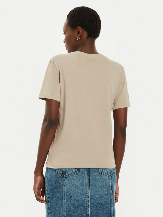 Calvin Klein Jeans Calvin Klein Jeans Majica Embro Badge J20J222560 Bež Regular Fit