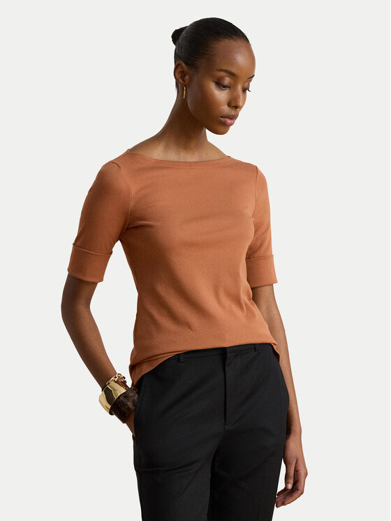 LAUREN RALPH LAUREN LAUREN RALPH LAUREN Blúz Judy 200654963505 Narancssárga Slim Fit