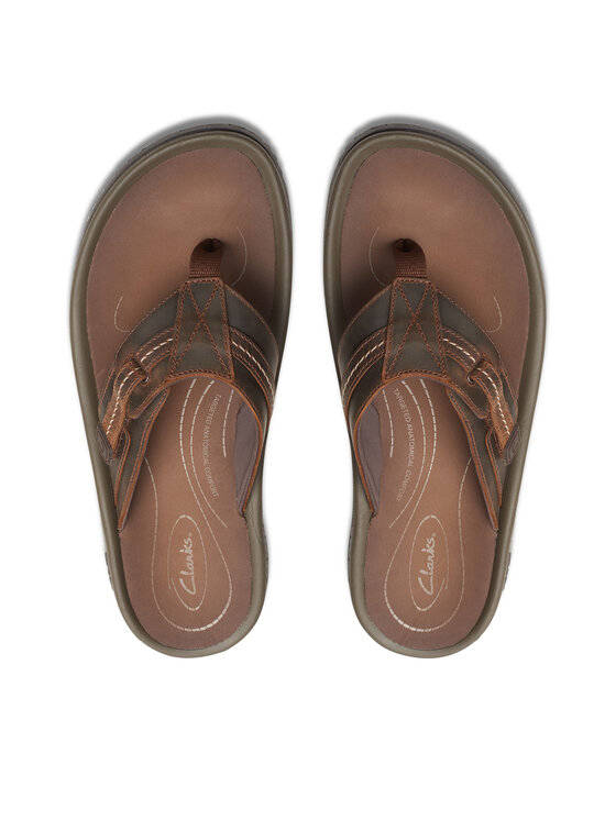 Clarks В'єтнамки Clarks Wesley Sun 26176987 Коричневий