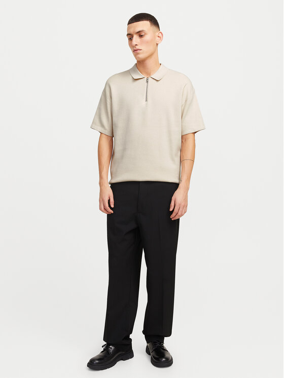 Jack & Jones Jack & Jones Поло Troy 12269617 Бежевий Relaxed Fit