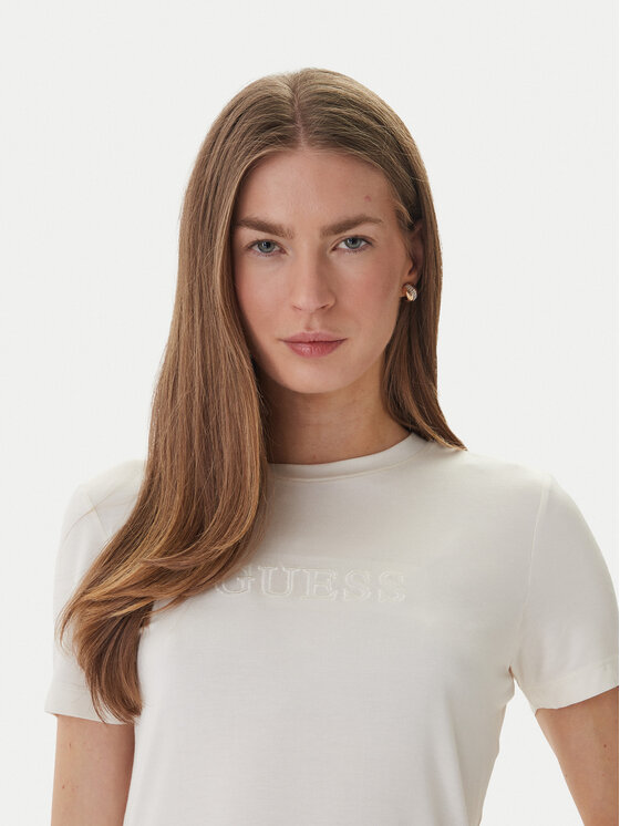 Guess Guess Футболка O6GI00 KBF92 Écru Regular Fit