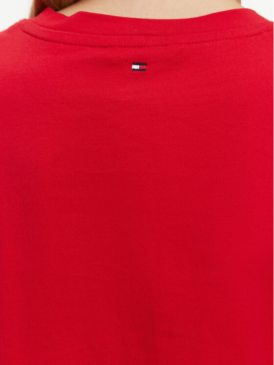 Tommy Hilfiger Tommy Hilfiger Camiseta WW0WW45522 Rojo Regular Fit