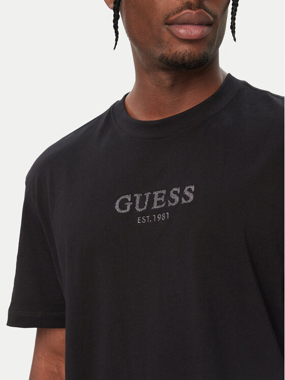 Guess Guess Футболка M6BI55 K6192 Чорний Oversize