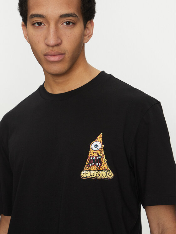 HUGO HUGO Футболка Nizzerio 50533390 Чорний Regular Fit
