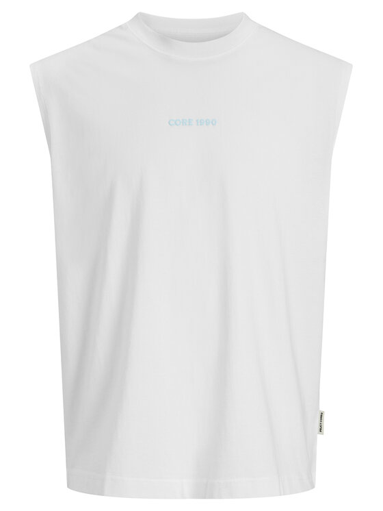 Jack & Jones Jack & Jones Camiseta sin mangas Eterna 12295670 Blanco Loose Fit