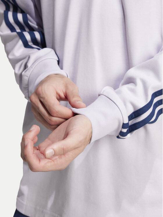 adidas adidas Polo marškinėliai adicolor Rugby JC9916 Violetinė Regular Fit