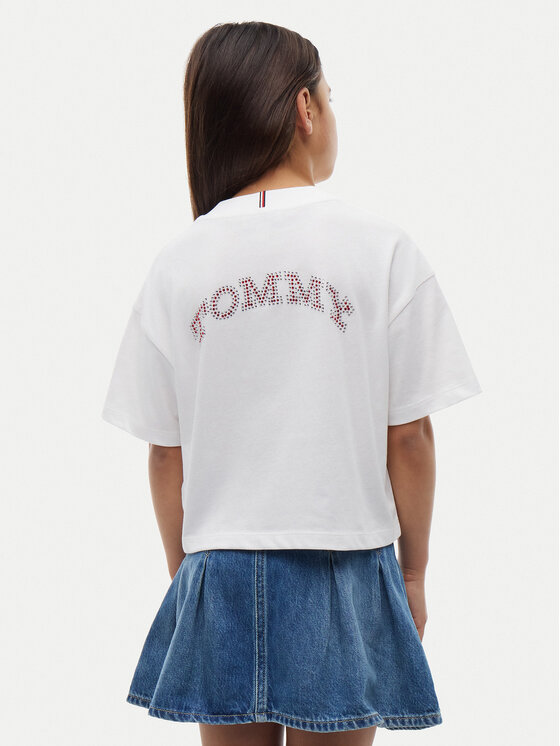 Tommy Hilfiger Tommy Hilfiger Camiseta KG0KG09465 Blanco Regular Fit