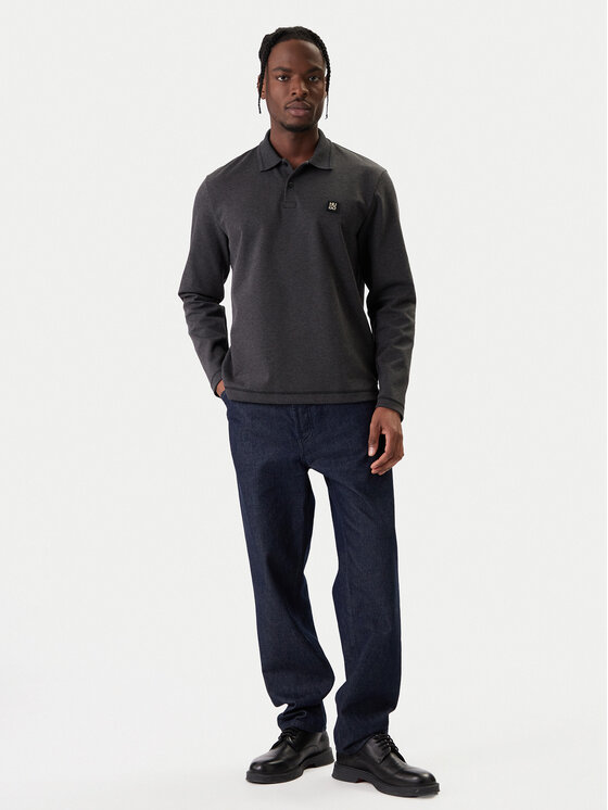 HUGO HUGO Polo Dinote 50553441 Gris Relaxed Fit