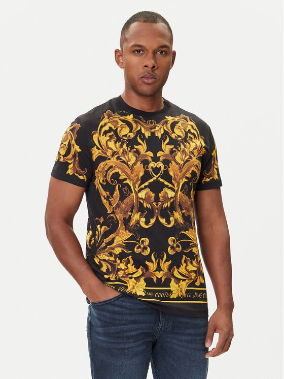 Versace Jeans Couture Versace Jeans Couture Camiseta 79GAH6SB JS505 Negro Regular Fit