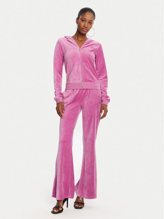 Juicy Couture Juicy Couture Melegítő alsó Caisa JCSEBJ008G Rózsaszín Slim Fit