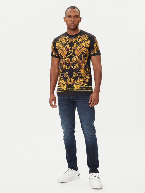 Versace Jeans Couture Versace Jeans Couture Camiseta 79GAH6SB JS505 Negro Regular Fit