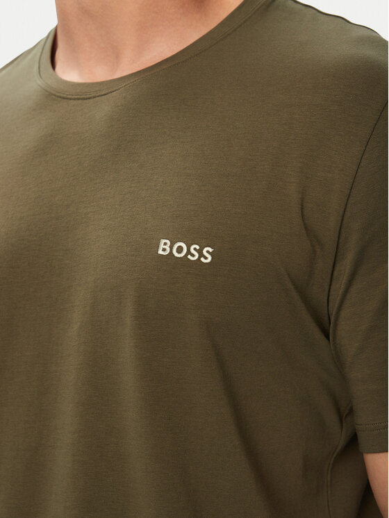 BOSS BOSS Camiseta Mix&Match 50515312 Caqui Regular Fit