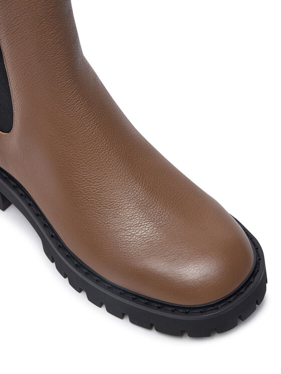 MICHAEL Michael Kors Kotníková obuv s elastickým prvkem MICHAEL Michael Kors Asher 40F4ASFE5L Hnědá