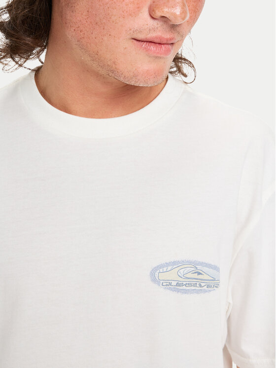 Quiksilver Quiksilver Camiseta Evo Border Lines EQYZT08191 Blanco Regular Fit