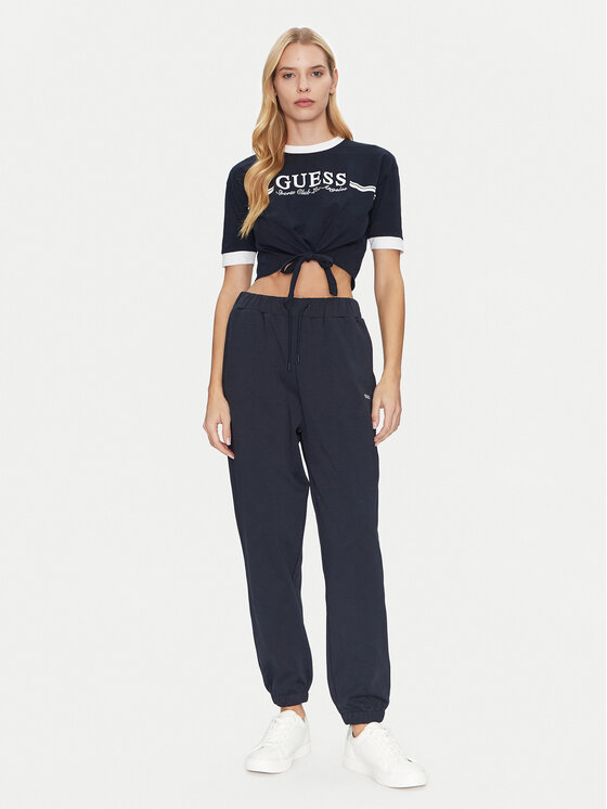 Guess Guess Футболка V5GI05 I3Z14 Cиній Regular Fit
