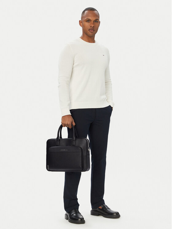 Tommy Hilfiger Torba na laptopa Tommy Hilfiger Th Central Slim Computer Bag AM0AM14730 Czarny
