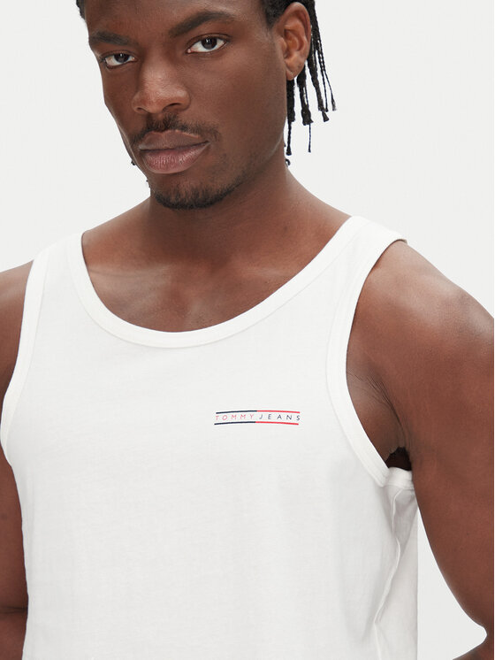 Tommy Jeans Tommy Jeans Camiseta sin mangas Entry Graphic DM0DM20790 Écru Slim Fit