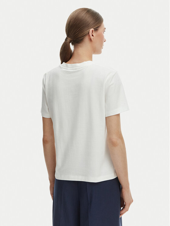 Tommy Hilfiger Tommy Hilfiger Camiseta WW0WW48699 Écru Regular Fit