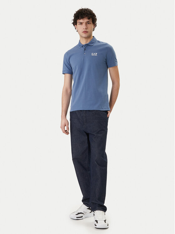 EA7 Emporio Armani EA7 Emporio Armani Polo 8NPF14 PJVQZ UB064 Azul Regular Fit